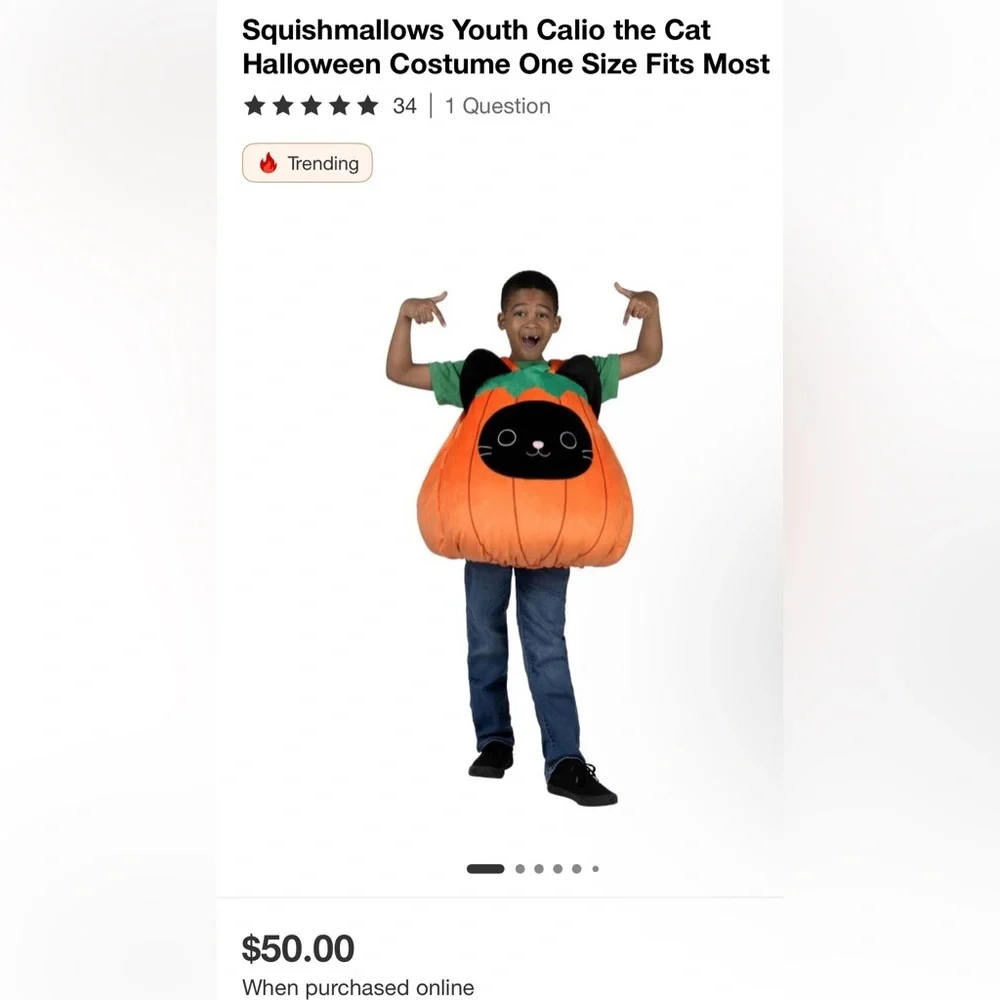 SQUISHMALLOWS Calio pumpkin Costume